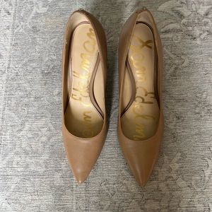 Sam Edelman Nude Leather Pumps